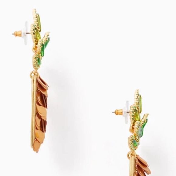 Kate Spade By the Pool Pineapple Statement Studs - Picture 3 of 5